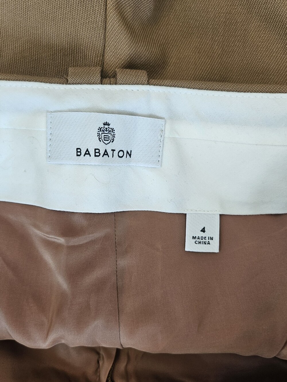 Babaton Rojo Cargo Pant In Camel Size 4 - Picture 5 of 6